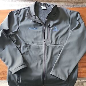 Columbia Men's Dark Gray Performance Jacket. Sz L. UK logo